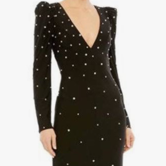 MAC DUGGAL Ieena- Beaded Stone Evening Gown Size 6 NWT - Picture 3 of 13